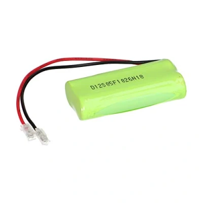 Abbildung von Akkupack NI MH 2,4 Volt 700mAh 2X AAA Reihe Kabel Akku einsetzbar universal gewerblich Modellbau Haushalt