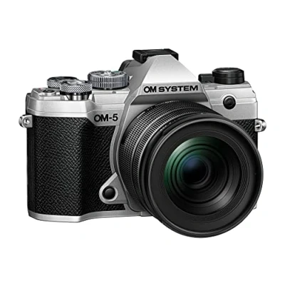 Abbildung von Olympus OM 5 1245 Kit Systemkamera (M.Zuiko Digital ED 12‑45mm F4 PRO, 20,4 MP, Bluetooth, WLAN (Wi Fi)