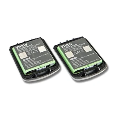 Abbildung von vhbw 2X Akku kompatibel mit Openphone 24, 28 schnurlos Festnetz Telefon (600 mAh, 2,4 V, NiMH)