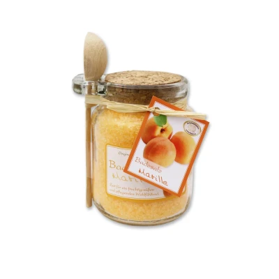 Abbildung von Florex Badesalz Marille IM GLAS MIT HOLZLÖFFEL 300 G Badezusatz, Damen, Größe: One Size, Orange