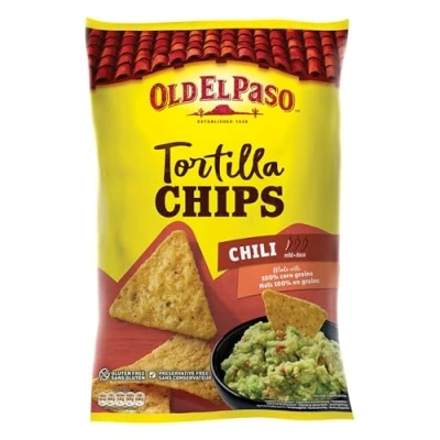Abbildung von Old El Paso Tortilla Chips Chili mit Geschmack aus Mais gebacken Glutenfrei 1 x 185 g