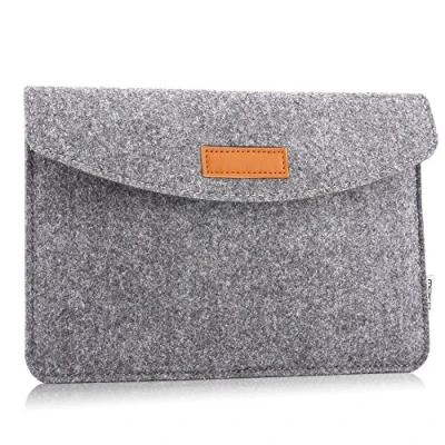 Abbildung von MoKo Universal 7 8&quot; Felt Sleeve Hülle, Tragbare Filz Schutzhülle Tasche Kompatibel mit iPad Mini (6. Gen) 8.3&quot; 2021, 5/4/3/2/1, Galaxy Tab S2 8.0, E A 4 7.0/8.0, Hellgrau