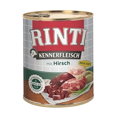 Abbildung von Rinti Kennerfleisch Hirsch 12x 800g Hundefutter nass