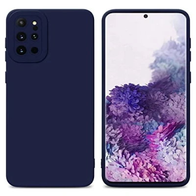 Abbildung von Cadorabo Hülle kompatibel mit Samsung Galaxy S20 Plus Schutzhülle TPU Silikon Case Liquid Design Kameraschutz Slim Kratzfest Weiche Gummi Rundumschutz für in Blau