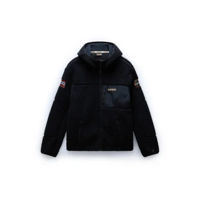 Abbildung von Napapijri Yupik ZIP HOOD Fleecejacke, Herren, Größe: XXL, Black