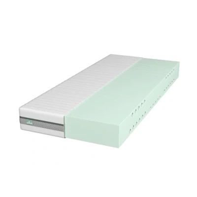 Abbildung von Kaltschaummatratze Balance, zwei unterschiedlich feste Liegeseiten (H2/H3), Matratzenheld, 20 cm hoch, ergonomische 7 Zonen Wendematratze