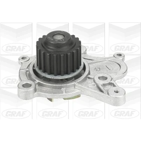 Abbildung von GRAF PA829 Wasserpumpe 20 mit Dichtung mechanisch Stahlblech 59,2 für Zahnriementrieb HYUNDAI: Getz, Santa Fe I, Tucson, KIA: CARENS 2, Sportage II