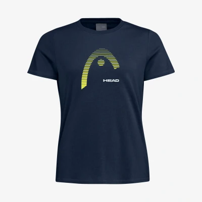 Abbildung von HEAD Damen Club Lara W T Shirt, Dunkelblau, M EU