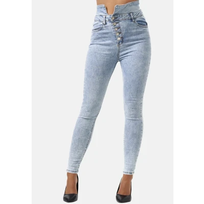 Abbildung von Elara Stretch Jeans Skinny Fit, Damen, Größe: 44, Blau