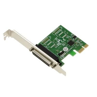 Abbildung von KALEA INFORMATIQUE PCI Express PCIe Controller Karte Parallel IEEE1284 LPT mit ASIX Chipsatz. SPP ECP Unterstützung, Low und High Profile Winkel.