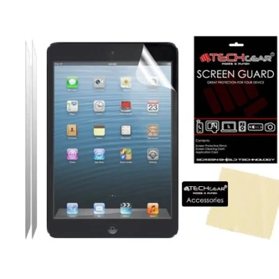 Abbildung von TECHGEAR [2 Stück Matte Displayschutzfolien für iPad Mini 3/2 / 1 Blendschutz Schutzfolie 3 2 1, mit Reinigungstuch + Applikationskarte