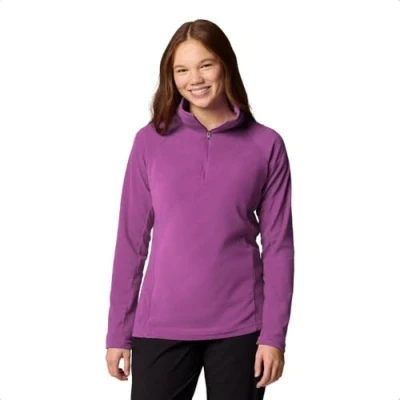 Abbildung von Columbia GLACIAL 1/2 ZIP Fleecepullover, Damen, Größe: XS, Razzle