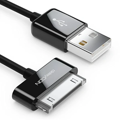 Abbildung von deleyCON 2m 30 Pin USB Kabel Dock Connector Sync Lade &amp; Datenkabel Smartphone