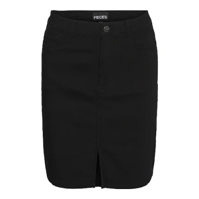 Abbildung von Pieces Pcskin SLIM Short Skirt Minirock, Damen, Größe: XS, Black