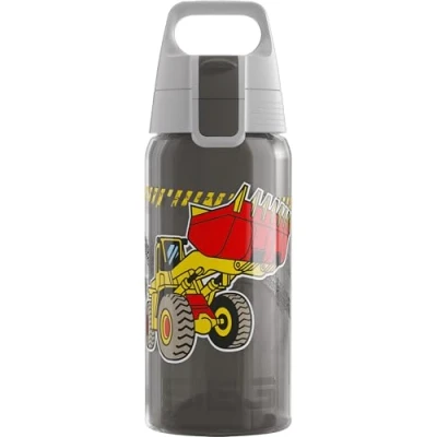 Abbildung von SIGG Trinkflasche Kinder Viva One Construction Für Kohlensäurehaltige Getränke Geeignet Auslaufsicher Spülmaschinenfest BPA frei Sport Grau 0.5L