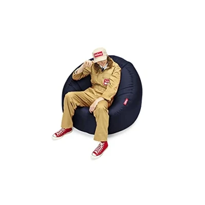 Abbildung von Fatboy® Lamzac 3.0 Luftsofa Großes, aufblasbares Sofa/Liege/Bett, Sitzsack mit Luft gefüllt Outdoor geeignet 110 x 103 62 cm (Dunkelblau)