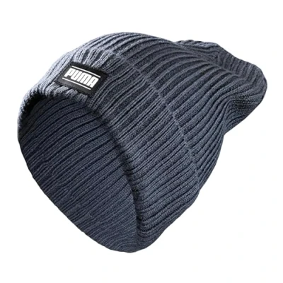 Abbildung von PUMA Ribbed Classic Cuff Beanie, Unisex Mütze, Dark Night, 024038