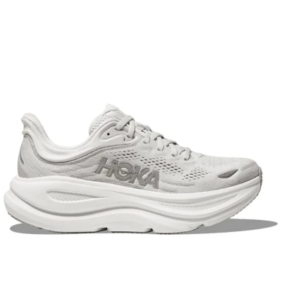 Abbildung von HOKA Bondi Laufschuh Straße, Damen, Größe: 40 2/3, Stardust/silver Schuhe