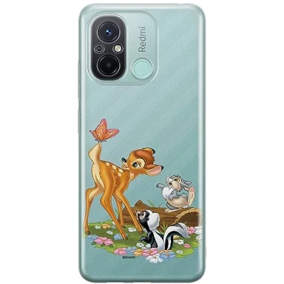 Abbildung von ERT GROUP Handyhülle für Xiaomi REDMI 12C/ 11A Original und offiziell Lizenziertes Disney Muster Bambi &amp; Friends 002 optimal an die Form des Handy angepasst, teilweise transparent