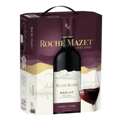 Abbildung von Roche Mazet Merlot Rotwein Trocken (3l) Pays d’Oc IGP Bag in Box