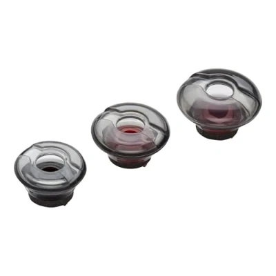 Abbildung von Plantronics 203710 02 Ersatz Ohrstöpsel für Voyager 5200 UC MEDIUM, Medium Grau, Rot, 3 Stück