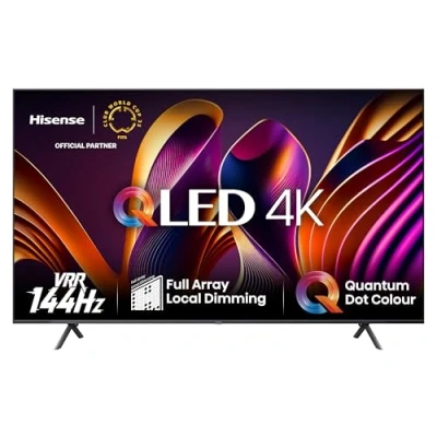 Abbildung von Hisense 85E7NQ Pro 215 cm (85 Zoll) Fernseher, 4K UHD, QLED, Smart TV, Total HDR, Dolby Vision IQ Atmos, 144Hz (VRR), HDMI 2.1, Game Mode PRO, Triple Tuner, Alexa Built In, Dunkelgrau, [2024]