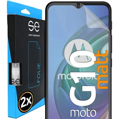 Abbildung von s.e Schutzfolie für Motorola Moto G10, 2 Stück, Full Screen, Positionierhilfe, G10 Schutzfolie, transparente Displayfolie, funktionierende Alternative zu Schutzglas, Schutzglasfolie
