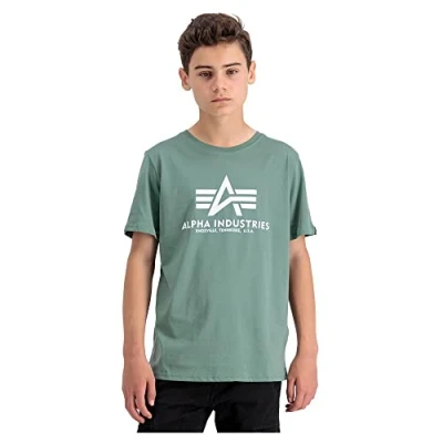 Abbildung von Alpha Industries Tshirt print für Kinder, Größe: 164, Ivy green