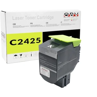 Abbildung von Kompatibel OBV Toner ersetzt Lexmark C2320K0 für C2425 C2535 MC2325 MC2425 MC2640 MC2535 schwarz 1000 Seiten