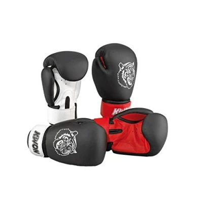 Abbildung von KWON Boxhandschuhe Tiger Junior Kinder Box Handschuhe Boxen Kickboxen Kids klein 10 UZ (2 Farben, 1 Paar), anatomisch optimale Dämpfung