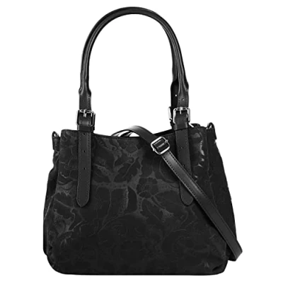 Abbildung von Samantha Look Handtasche Echt Leder Damen Made in Italy, Smartphonefach, Modernes Design 021690
