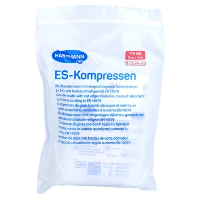 Abbildung von Es kompressen Steril 5x5 cm 8fach 5X2 St