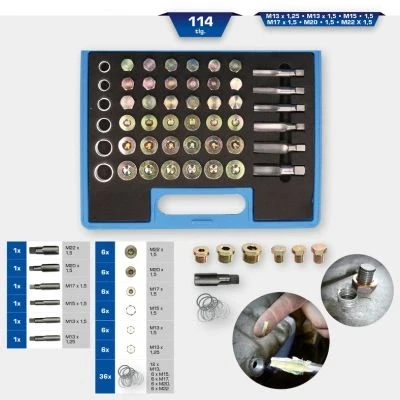 Abbildung von KS TOOLS BT711300 Reparatursatz, Ölablassschraubengewinde 114