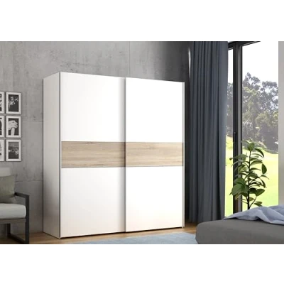 Abbildung von FORTE Schwebetürenschrank &quot;Longline, Made in Europe, 2 Schiebetüren, modernes Design&quot;, melaminbeschichtet