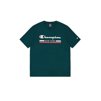 Abbildung von Champion Graphic Crewneck Tshirt print, Herren, Größe: XS, Dark green