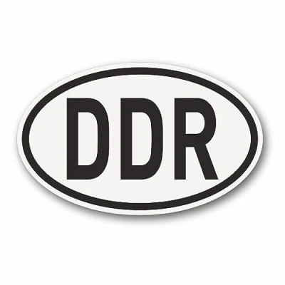 Abbildung von DDR Magnet Länderkennzeichen Abzeichen Schwarz Weiß 145 x 90 mm leicht anbringen und Wieder abnehmen I PKW LKW Wohnmobil Moped Motorrad Auto kfz_730