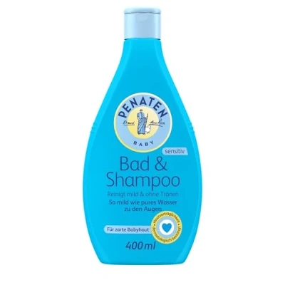 Abbildung von PENATEN Bad &amp; Shampoo (400 ml), sanft reinigendes Baby Duschgel in recycelbarer Verpackung, milde Babypflege ohne Tränen, Verträglichkeit dermatologisch bestätigt