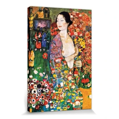 Abbildung von 1art1 Gustav Klimt Poster Die Tänzerin, 1916 Bilder Leinwand Bild Auf Keilrahmen XXL Wandbild Kunstdruck Als Leinwandbild 120x80 cm