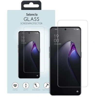 Abbildung von Oppo Reno 8 Pro 5G Panzerglas Selencia Displayschutz Gehärtetes Glas aus gehärtetem für das