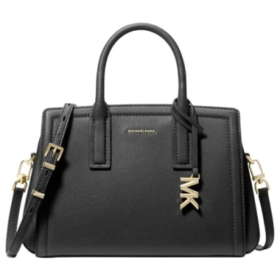Abbildung von Michael Kors Laila Satchel black Tasche damen umhängetasche
