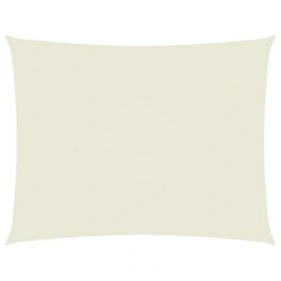 Abbildung von vidaXL Sonnensegel Wasserfest Sonnenschutz Windschutz Sonnendach UV Schutz Garten Terrasse Balkon Oxford Gewebe Rechteckig 2,5x4m Creme