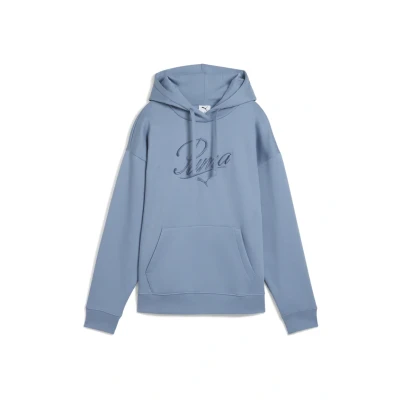Abbildung von PUMA Essentials Script Comfort Hoodie Women, Kleidung, Cool Blau, L