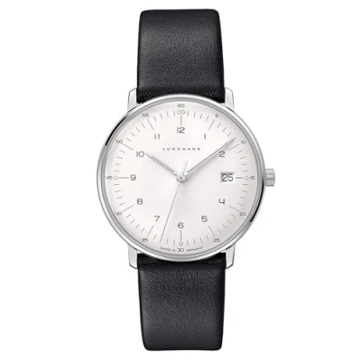 Abbildung von Junghans 47/4450.02 max bill Damenuhr mit Lederband Schwarz