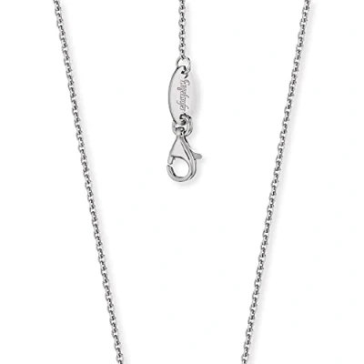 Abbildung von Engelsrufer Damen Anker Halskette aus Sterling Silber rhodiniert in zwei Längen verstellbar Karabinerverschluss Länge: 45cm