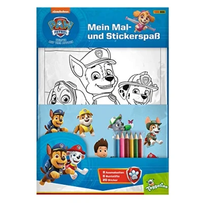 Abbildung von PAW Patrol: Mein Mal und Stickerspaß: Ausmalseiten, Sticker Buntstifte