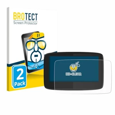 Abbildung von BROTECT (2 Stück Schutzfolie für TomTom GO 620 Displayschutz Folie Ultra Klar