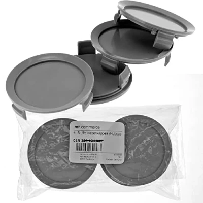 Abbildung von 4x 74,5mm Nabenkappen Felgen Deckel Radnaben Kappen Grau Flach für Mercedes Benz