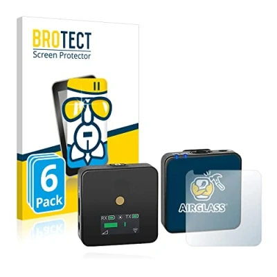 Abbildung von BROTECT Schutzglas für Rode Wireless GO II (6 Stück) Schutzfolie Panzer Folie Glas [Extrem Kratzfest 9H, Anti Fingerprint, Ultra Transparent]