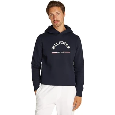 Abbildung von Tommy Hilfiger Roundall Hoody Sweatshirt, Herren, Größe: Small, Desert sky