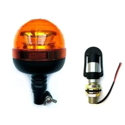 Abbildung von MelTruck® LED Rundumleuchte Warnleuchte 45 doppelter Blitz E9 und Aufsteckrohr